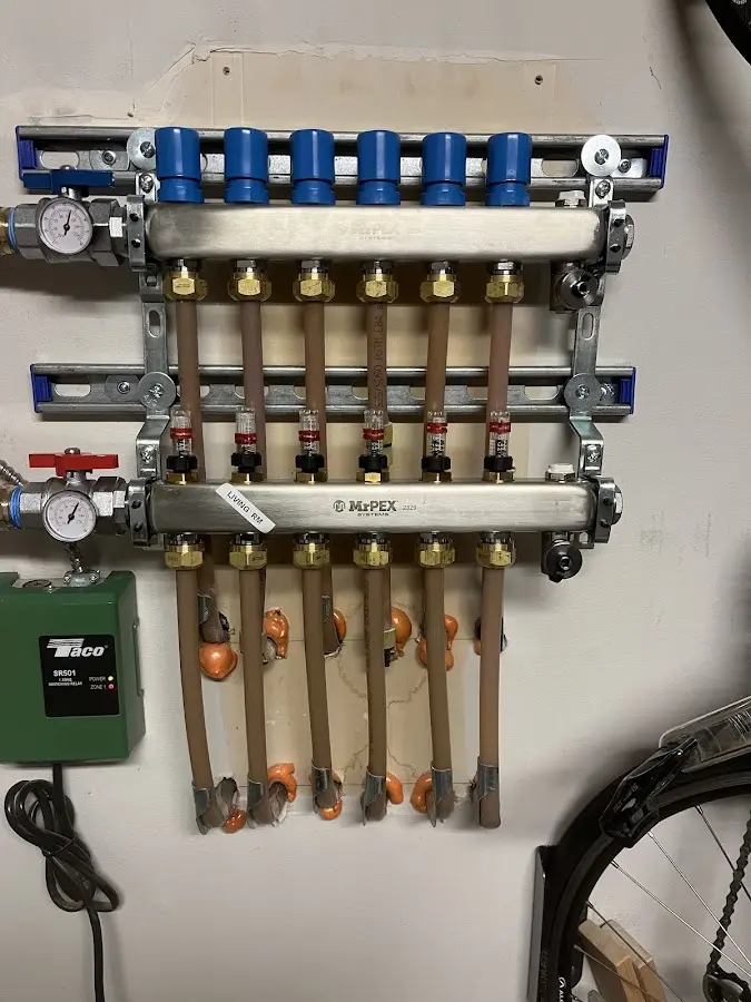 Plumber performing Gas Line Installation at a residential property in Bolivar Peninsula